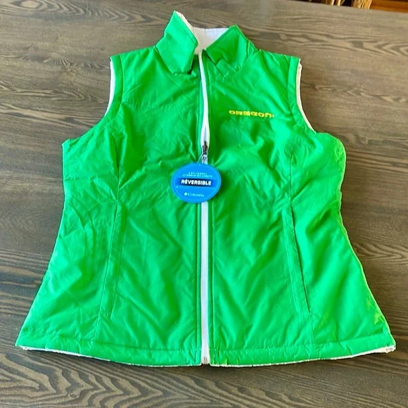 Columbia Reversible Collegiate Vest, L, NWT - Picture 2 of 13